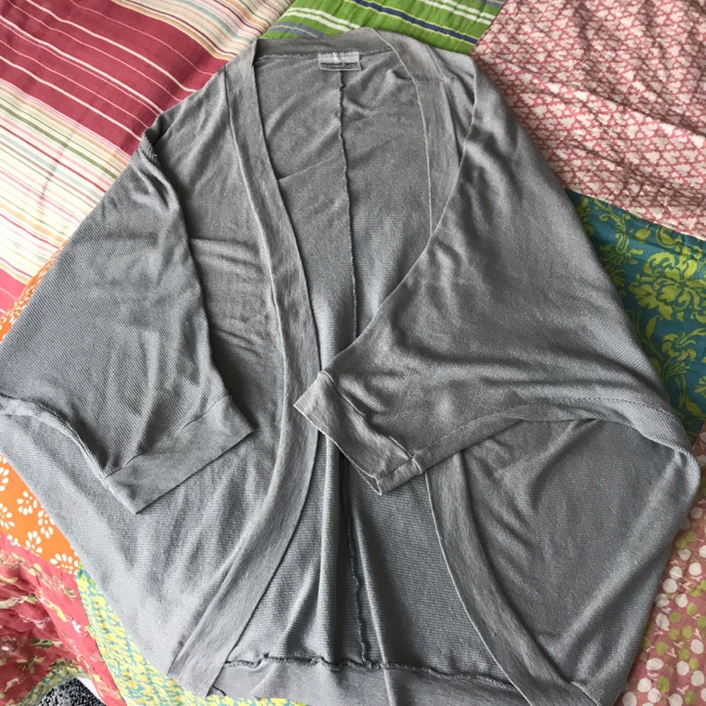 Michael Stars shimmer silver shrug